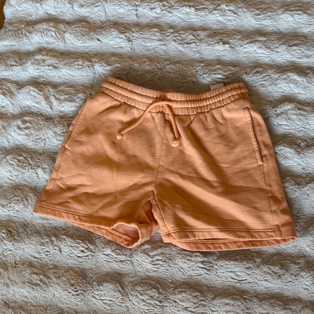Aritzia TNA Peach Sweatfleece Shorts
